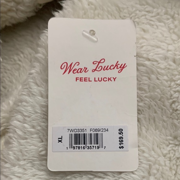 Women’s LUCKY BRAND Tan Plaid Flannel Sherpa Lined Shacket Jacket. Size XL - Picture 7 of 7